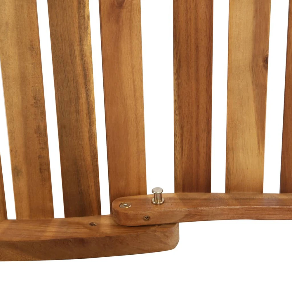 VIDAXL Chaise Longue Bois En Acacia Avec Coussin 4 VIDAXL Chaise Longue Bois En Acacia Avec Coussin – Image 4