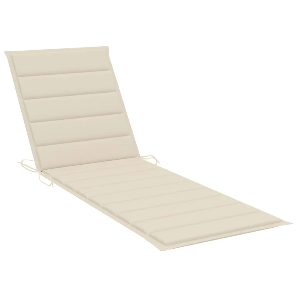 VIDAXL Chaise Longue De Jardin Avec Table Et Coussin Pin Imprégné 6 VIDAXL Chaise Longue De Jardin Avec Table Et Coussin Pin Imprégné – Image 6