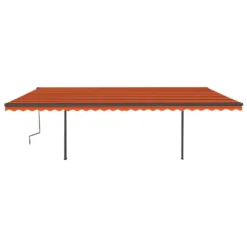 VIDAXL Auvent Manuel Rétractable Avec Led 6x3,5 M Orange Et Marron 9 VIDAXL Auvent Manuel Rétractable Avec Led 6x3,5 M Orange Et Marron -Konst Decor Magasin 645657da7644e8.28966240