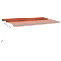 VIDAXL Auvent Manuel Rétractable Avec Led 6x3,5 M Orange Et Marron 11 VIDAXL Auvent Manuel Rétractable Avec Led 6x3,5 M Orange Et Marron -Konst Decor Magasin 645657da79b8b8.45876883