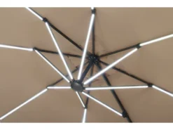 Parasol Jardin Déporté Led Alu "sun 4 Luxe" - Rectangle - 3 X 4 M - Taupe - Dalles à Lester Incluses 7 Parasol Jardin Déporté Led Alu "sun 4 Luxe" - Rectangle - 3 X 4 M - Taupe - Dalles à Lester Incluses -Konst Decor Magasin 645801e5883b28.71682731