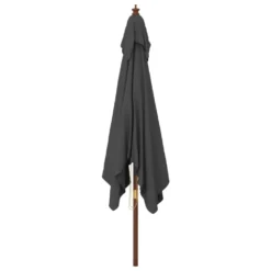 VIDAXL Parasol De Jardin Avec Mât En Bois Anthracite 300x300x273 Cm 10 VIDAXL Parasol De Jardin Avec Mât En Bois Anthracite 300x300x273 Cm -Konst Decor Magasin 645801e9af4164.72554184