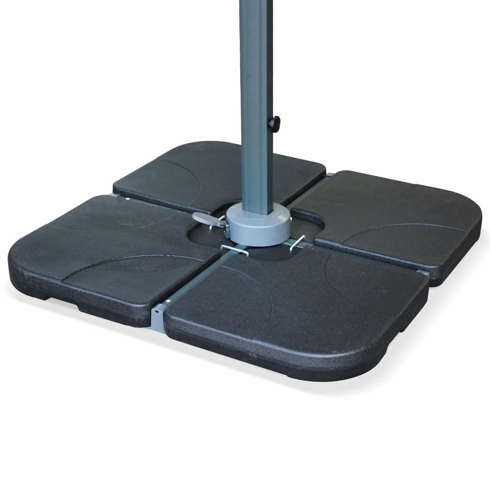 Dalle Pour Parasol à Lester - 50x50cm - 16 Kgs Une Fois Remplie - Pieds. Socle Poids Pour Fixer Votre Parasol 2 Dalle Pour Parasol à Lester - 50x50cm - 16 Kgs Une Fois Remplie - Pieds. Socle Poids Pour Fixer Votre Parasol – Image 2