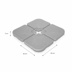 Dalle Pour Parasol à Lester - 50x50cm - 16 Kgs Une Fois Remplie - Pieds. Socle Poids Pour Fixer Votre Parasol 9 Dalle Pour Parasol à Lester - 50x50cm - 16 Kgs Une Fois Remplie - Pieds. Socle Poids Pour Fixer Votre Parasol -Konst Decor Magasin 645801fc36f596.36712291