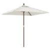 VIDAXL Parasol De Jardin Avec Mât En Bois Sable 198x198x231 Cm