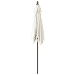 VIDAXL Parasol De Jardin Avec Mât En Bois Sable 198x198x231 Cm 10 VIDAXL Parasol De Jardin Avec Mât En Bois Sable 198x198x231 Cm -Konst Decor Magasin 64580202b2d088.74258182