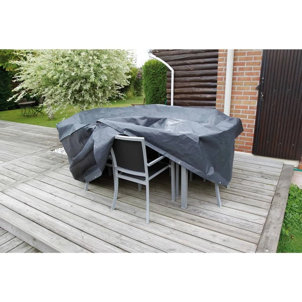 Nature Housse De Mobilier De Jardin Pour Tables Rondes 325x325x90 Cm 2 Nature Housse De Mobilier De Jardin Pour Tables Rondes 325x325x90 Cm – Image 2