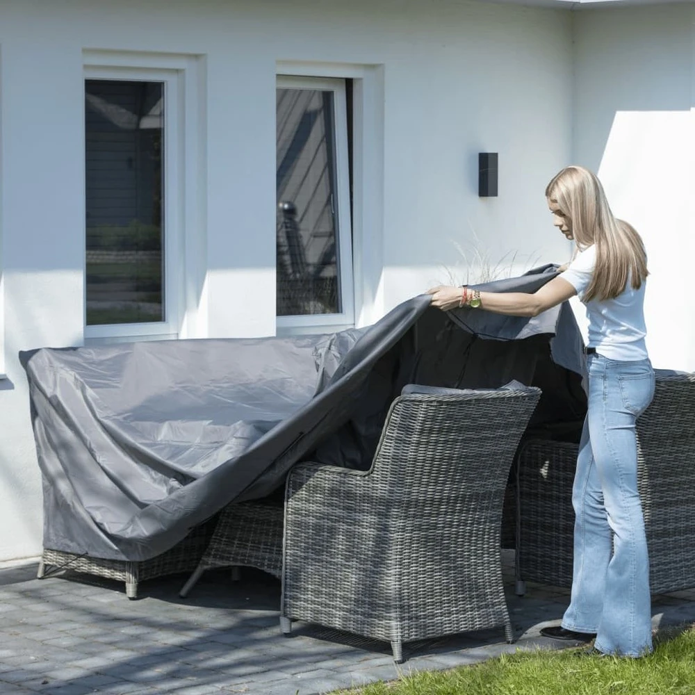 Madison Housse De Meubles D'extérieur 100 X 100 X 70 Cm Gris 5 Madison Housse De Meubles D'extérieur 100 X 100 X 70 Cm Gris – Image 5