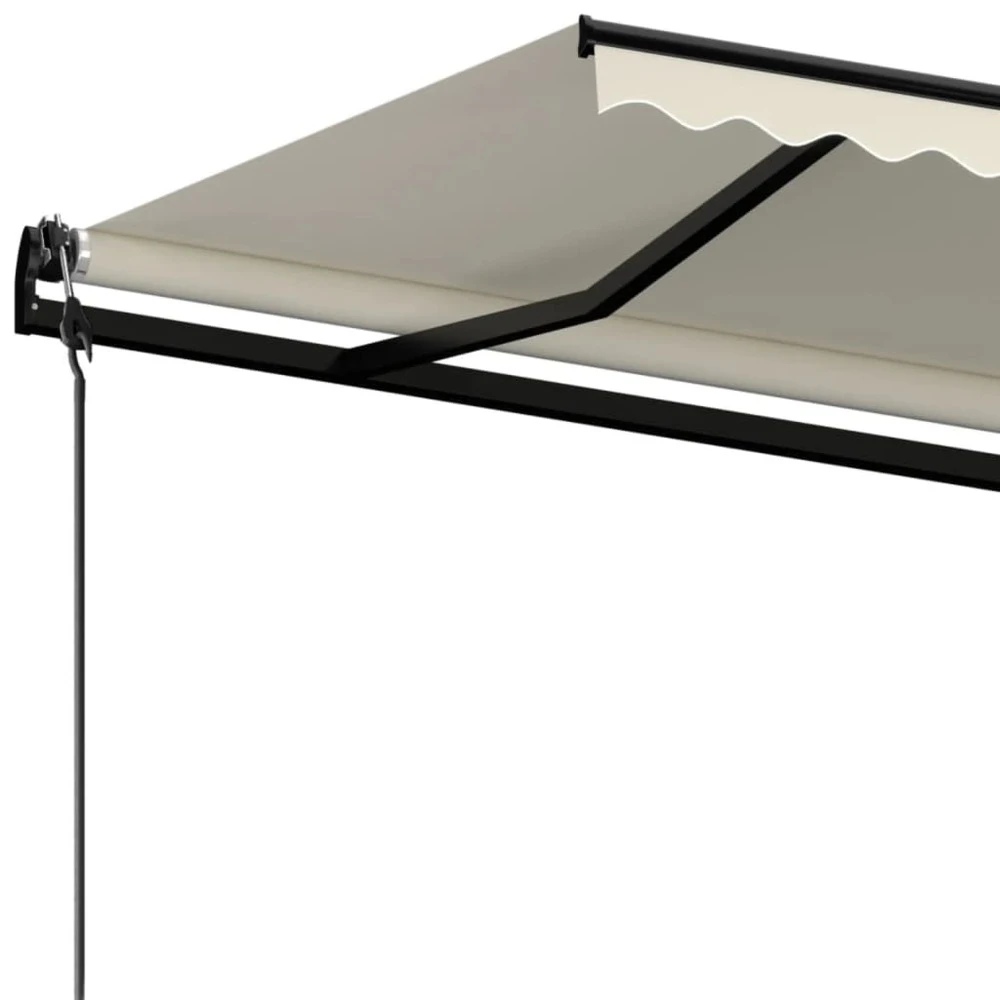 VIDAXL Auvent Rétractable Automatique 450x300 Cm Crème 5 VIDAXL Auvent Rétractable Automatique 450x300 Cm Crème – Image 5