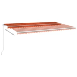 VIDAXL Auvent Manuel Rétractable 600x350 Cm Orange Et Marron 8 VIDAXL Auvent Manuel Rétractable 600x350 Cm Orange Et Marron -Konst Decor Magasin 645a959bbef004.55811820