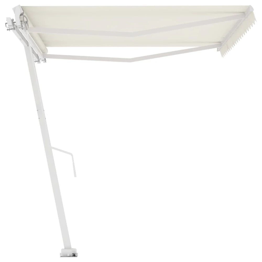 VIDAXL Auvent Manuel Rétractable Sur Pied 450x350 Cm Crème 6 VIDAXL Auvent Manuel Rétractable Sur Pied 450x350 Cm Crème – Image 6