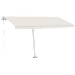 VIDAXL Auvent Manuel Rétractable Avec Led 450x300 Cm Crème 11 VIDAXL Auvent Manuel Rétractable Avec Led 450x300 Cm Crème -Konst Decor Magasin 645a95b9bac2f7.17617581
