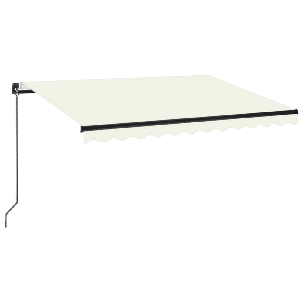 VIDAXL Auvent Manuel Rétractable 350x250 Cm Crème 1 VIDAXL Auvent Manuel Rétractable 350x250 Cm Crème