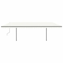 VIDAXL Auvent Manuel Rétractable Avec Poteaux 3,5x2,5 M Crème 11 VIDAXL Auvent Manuel Rétractable Avec Poteaux 3,5x2,5 M Crème -Konst Decor Magasin 645a95d47c25f6.51170184