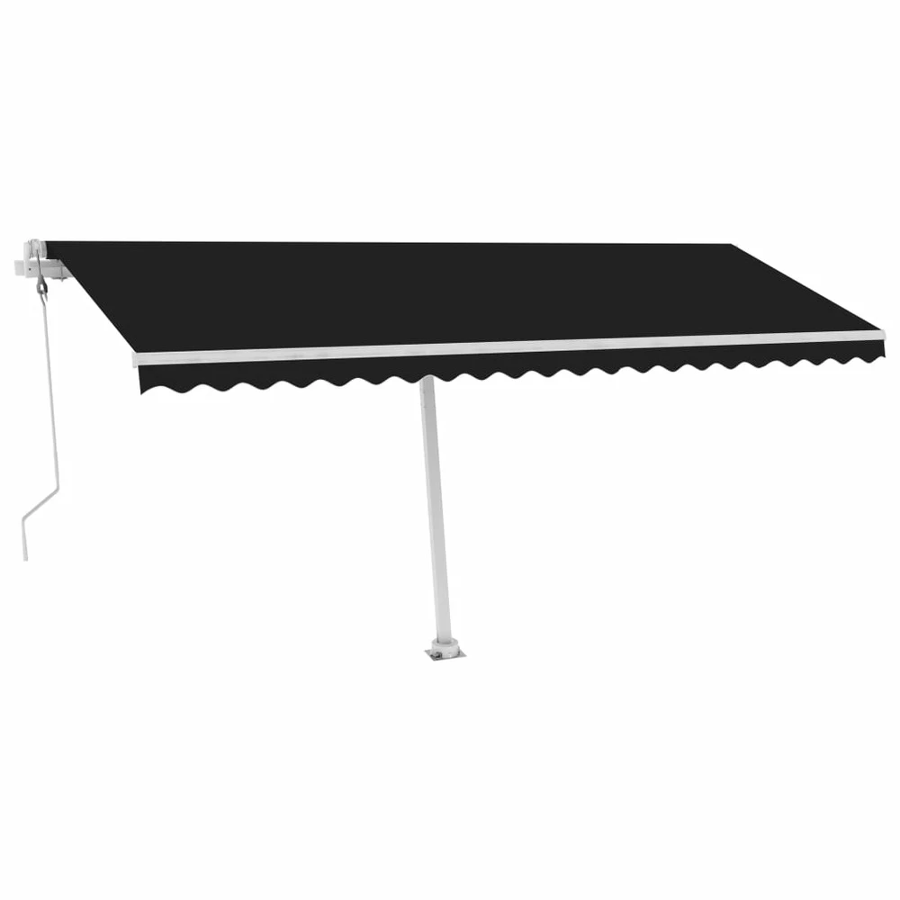 VIDAXL Auvent Automatique Sur Pied 500x300 Cm Anthracite 2 VIDAXL Auvent Automatique Sur Pied 500x300 Cm Anthracite – Image 2