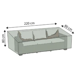 Happy People Housse Pour Salon De Jardin Deluxe 220x80x80 Cm Gris -Konst Decor Magasin 645a96aa092e72.51960839