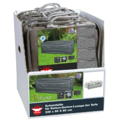 Happy People Housse Pour Salon De Jardin Deluxe 220x80x80 Cm Gris -Konst Decor Magasin 645a96aa149086.02802410