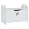 VIDAXL Banc De Rangement Pour Enfants Blanc 62x40x46,5 Cm Mdf