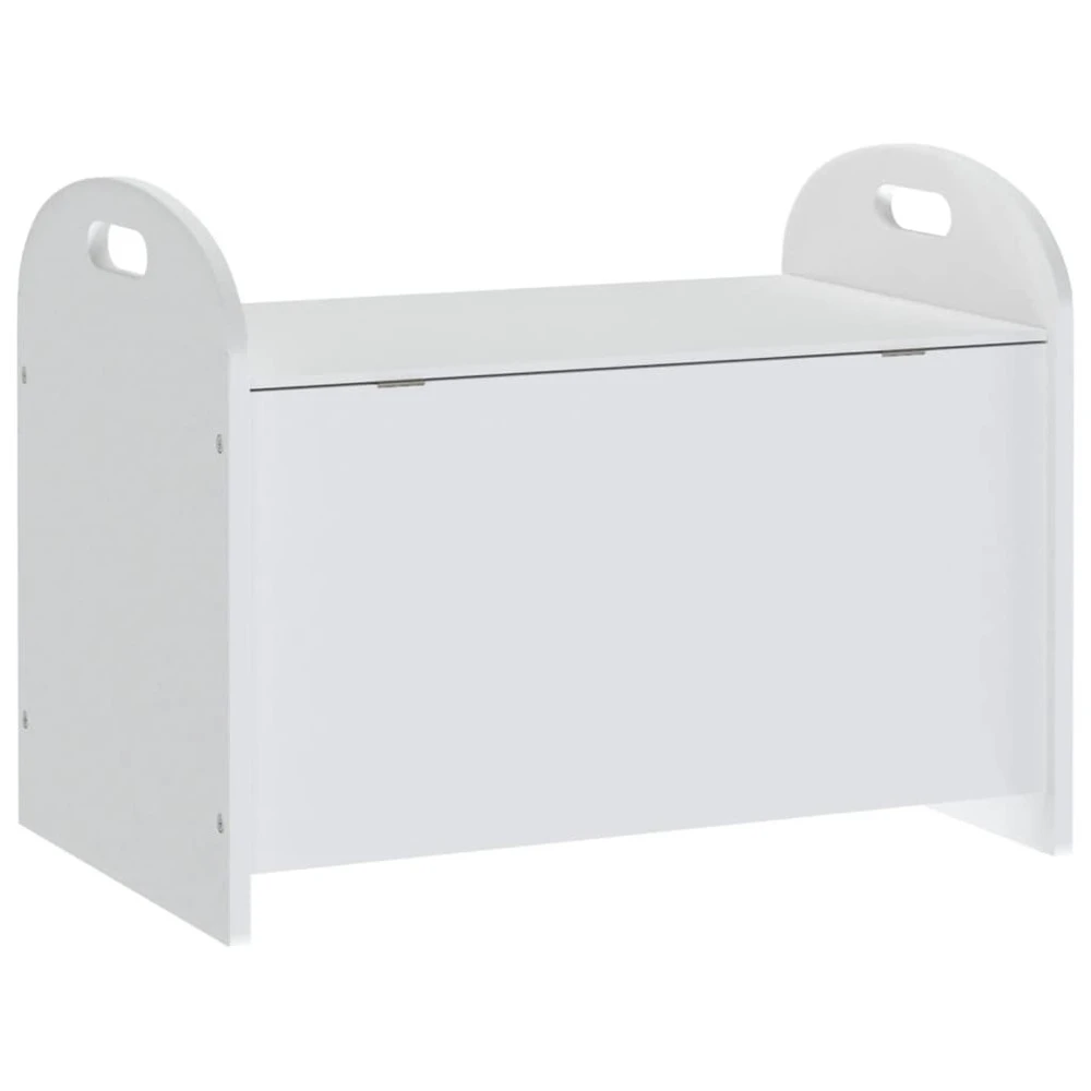 VIDAXL Banc De Rangement Pour Enfants Blanc 62x40x46,5 Cm Mdf 5 VIDAXL Banc De Rangement Pour Enfants Blanc 62x40x46,5 Cm Mdf – Image 5