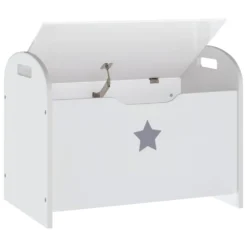 VIDAXL Banc De Rangement Pour Enfants Blanc 62x40x46,5 Cm Mdf 12 VIDAXL Banc De Rangement Pour Enfants Blanc 62x40x46,5 Cm Mdf -Konst Decor Magasin 645a96bb8d2e56.09710301