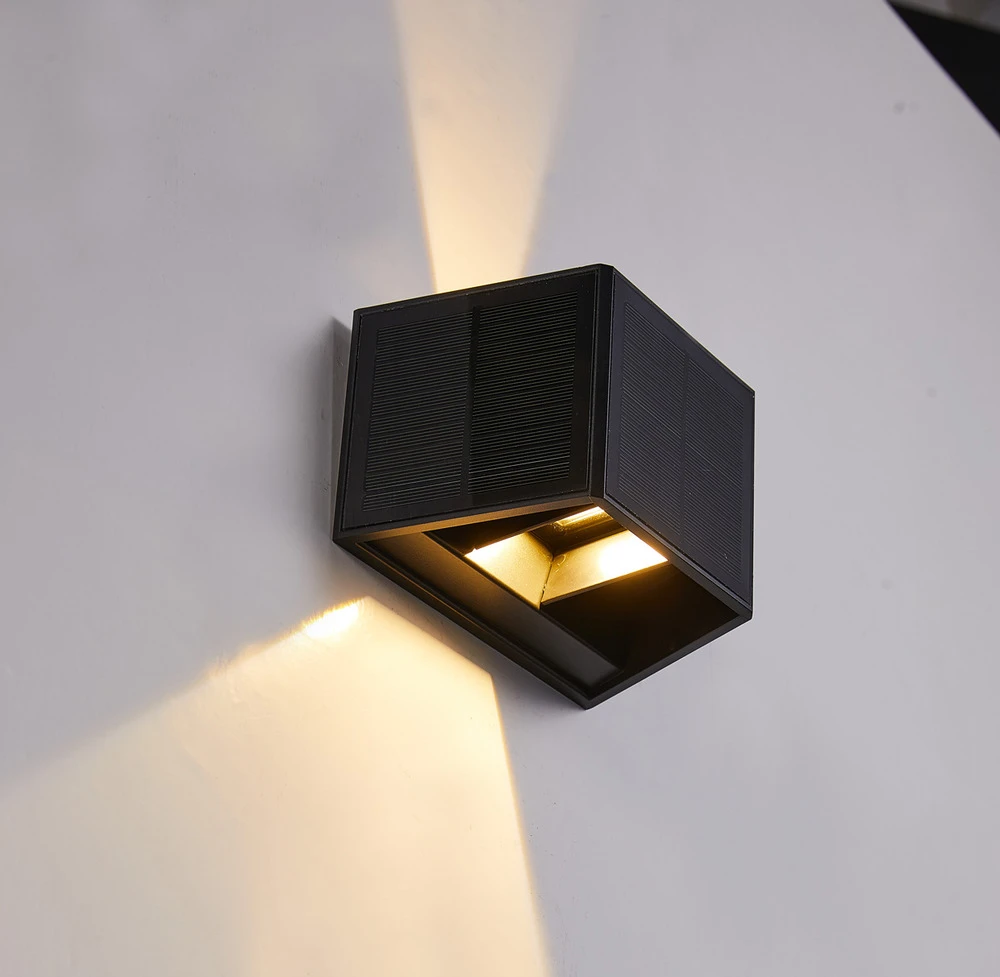 Applique Solaire - Faisceau Up&down Ajustable Panneau Solaire - Blanc Chaud 3000°k 150lm - Bf Light 2 Applique Solaire - Faisceau Up&down Ajustable Panneau Solaire - Blanc Chaud 3000°k 150lm - Bf Light – Image 2