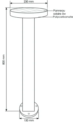 Borne Solaire California 3000°k 5 Borne Solaire California 3000°k -Konst Decor Magasin 645b8d19aada99.98073313