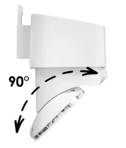 Applique Solaire Blanche Eclairage Pivotant à 180° -Konst Decor Magasin 645b8d22733929.83769530