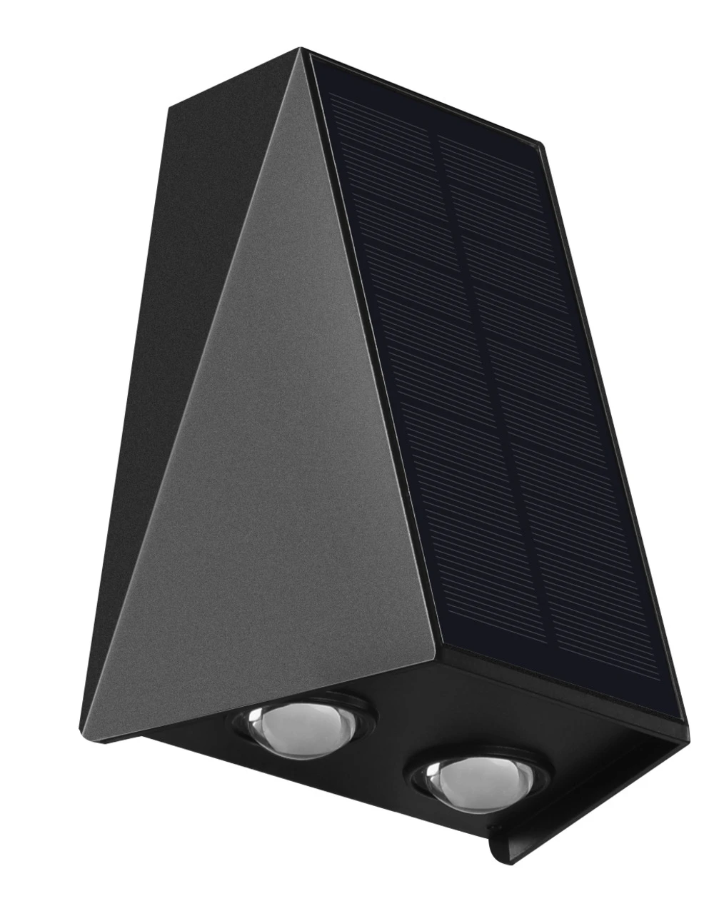 Applique Solaire Triangulaire 2 Faisceaux : 1 Up & 1 Down - Blanc Chaud 3000°k 150lm - Bf Light 1 Applique Solaire Triangulaire 2 Faisceaux : 1 Up & 1 Down - Blanc Chaud 3000°k 150lm - Bf Light