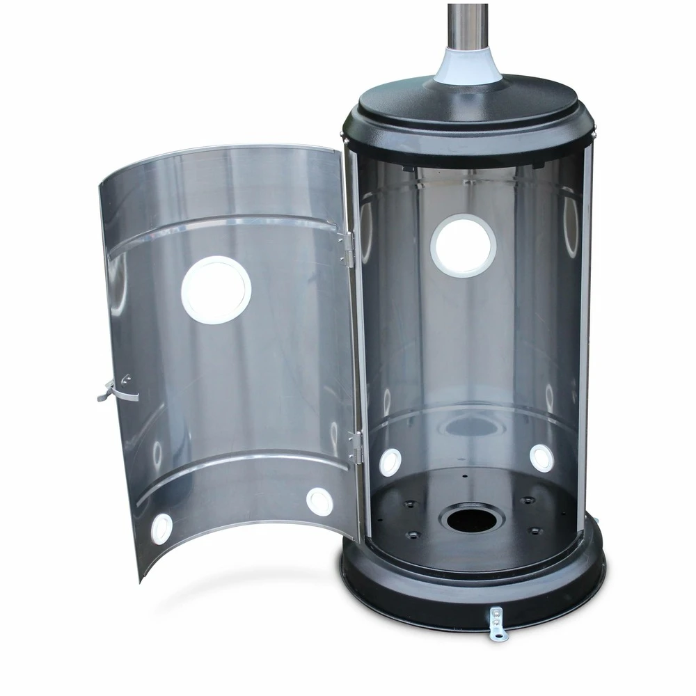 Chauffage D'extérieur Gaz 12.5kw - Finland - Parasol Chauffant En Acier Inoxydable. Réglable. Porte En Façade. Roulettes Et Housse 4 Chauffage D'extérieur Gaz 12.5kw - Finland - Parasol Chauffant En Acier Inoxydable. Réglable. Porte En Façade. Roulettes Et Housse – Image 4