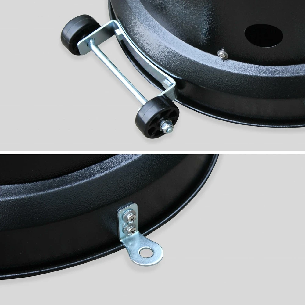 Chauffage D'extérieur Gaz 12.5kw - Finland - Parasol Chauffant Noir. Réglable. Porte En Façade Et Roulettes 5 Chauffage D'extérieur Gaz 12.5kw - Finland - Parasol Chauffant Noir. Réglable. Porte En Façade Et Roulettes – Image 5