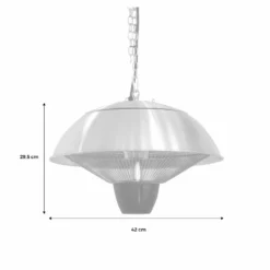 Parasol Chauffant électrique Suspendu 1500w – Oslo – Chauffage D’extérieur Type Halogène. Kit De Suspension Inclus (chaîne Et 9 Parasol Chauffant électrique Suspendu 1500w – Oslo – Chauffage D’extérieur Type Halogène. Kit De Suspension Inclus (chaîne Et -Konst Decor Magasin 645b908f9e18f3.82704353