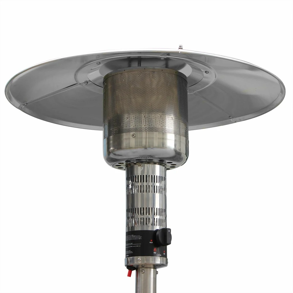 Chauffage D'extérieur Gaz 12.5kw - Finland - Parasol Chauffant En Acier Inoxydable. Réglable. Porte En Façade Et Roulettes 2 Chauffage D'extérieur Gaz 12.5kw - Finland - Parasol Chauffant En Acier Inoxydable. Réglable. Porte En Façade Et Roulettes – Image 2