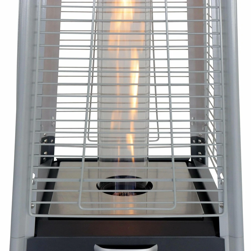 Chauffage D'extérieur - Sweden - Parasol Chauffant Gaz Pyramide. Design. Véritable Flamme. Roulettes + Housse De Protection Incluses 4 Chauffage D'extérieur - Sweden - Parasol Chauffant Gaz Pyramide. Design. Véritable Flamme. Roulettes + Housse De Protection Incluses – Image 4