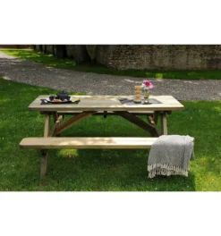 Robuste - Table Pique-nique - L. 180 Cm 5 Robuste - Table Pique-nique - L. 180 Cm -Konst Decor Magasin 645b91e0beaf14.40200202