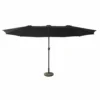 Parasol Double 2,7x4,6m Linai Noir