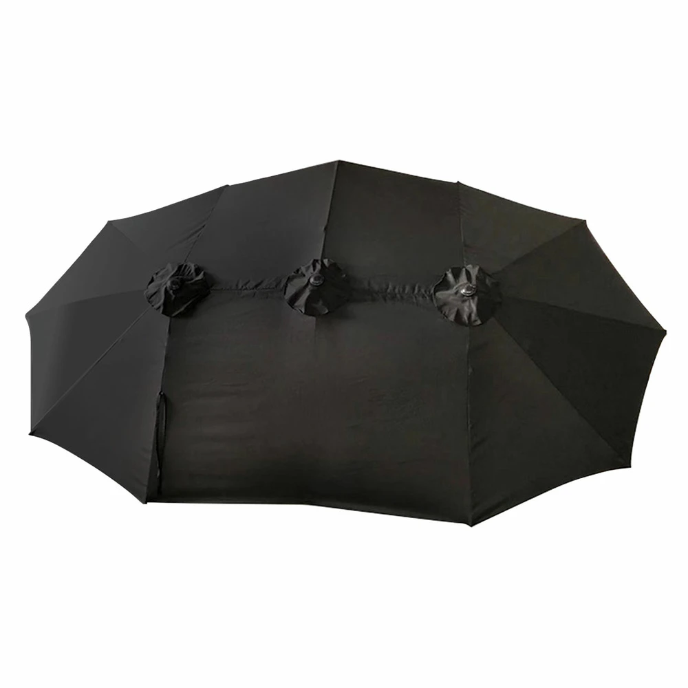 Parasol Double 2,7x4,6m Linai Noir 2 Parasol Double 2,7x4,6m Linai Noir – Image 2