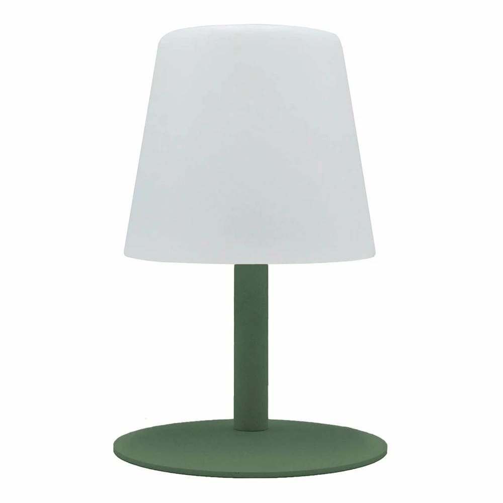 Lampe De Table Sans Fil Led Standy Mini Vert Acier H25cm 1 Lampe De Table Sans Fil Led Standy Mini Vert Acier H25cm