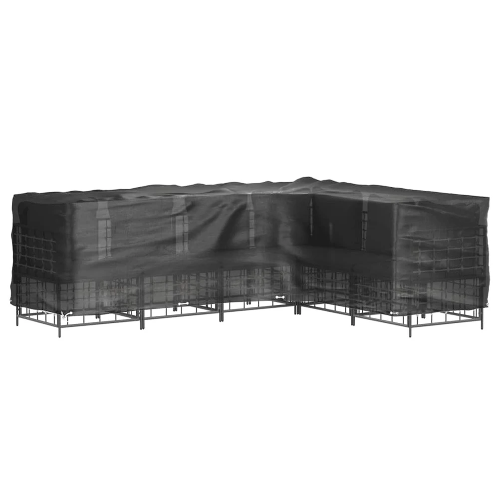 VIDAXL Housses De Salon De Jardin En Forme De L 2 Pcs 16 œillets 7 VIDAXL Housses De Salon De Jardin En Forme De L 2 Pcs 16 œillets – Image 7