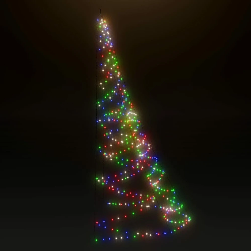 VIDAXL Arbre Mural Avec Crochet Métallique 260 Led Coloré 3 M Int/ext 4 VIDAXL Arbre Mural Avec Crochet Métallique 260 Led Coloré 3 M Int/ext – Image 4