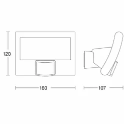 STEINEL Projecteur D'extérieur Incurvé Actionné Par Capteur Anthracite 6 STEINEL Projecteur D'extérieur Incurvé Actionné Par Capteur Anthracite -Konst Decor Magasin 645e86b63fdb51.14491908