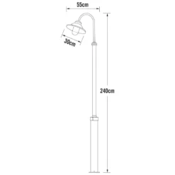 Konstsmide Lampadaire Vega Noir Mat -Konst Decor Magasin 645e86b7a8ffb5.32199097