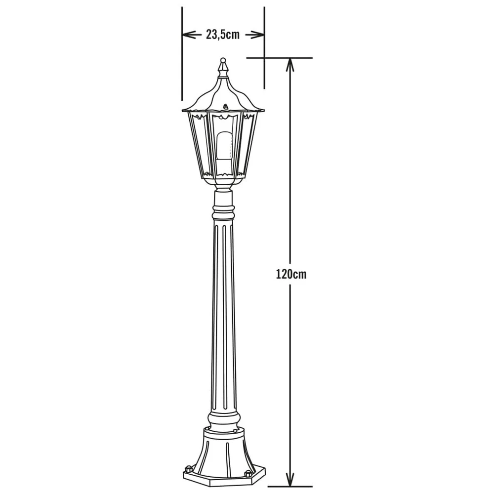 Konstsmide Lampadaire Firenze Noir Mat 3 Konstsmide Lampadaire Firenze Noir Mat – Image 3