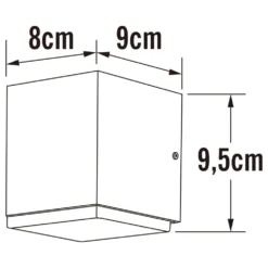 Konstsmide Applique à Led Monza 1x6w Gris Foncé 11 Konstsmide Applique à Led Monza 1x6w Gris Foncé -Konst Decor Magasin 645e86c1ab26a0.90053936