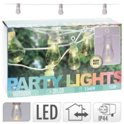 Progarden Ensemble D'éclairage à Led De Fête 20 Ampoules 12 V