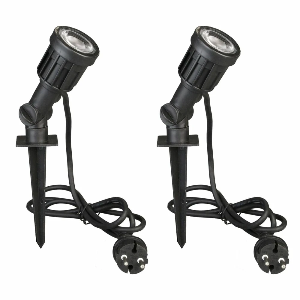 LuxForm Projecteur Led De Jardin 2 Pcs Dominica Noir Lux9522d.01 1 LuxForm Projecteur Led De Jardin 2 Pcs Dominica Noir Lux9522d.01