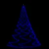 VIDAXL Arbre Mural Avec Crochet Métallique 260 Led Bleu 3 M Int/ext