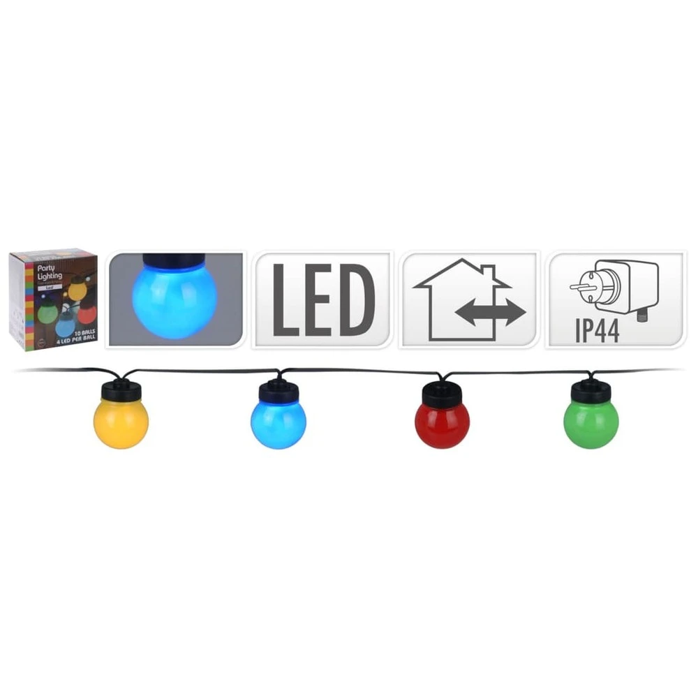 Progarden Ensemble D'éclairage à Led De Fête 10 Ampoules Multicolores 2 Progarden Ensemble D'éclairage à Led De Fête 10 Ampoules Multicolores – Image 2
