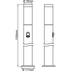BRILLIANT Potelet Avec Détecteur Dody Couleur Noir E27 9 BRILLIANT Potelet Avec Détecteur Dody Couleur Noir E27 -Konst Decor Magasin 645e86d5e21447.09126117