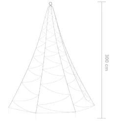 VIDAXL Arbre Mural Avec Crochet Métallique 260 Led Blanc Froid 3 M 13 VIDAXL Arbre Mural Avec Crochet Métallique 260 Led Blanc Froid 3 M -Konst Decor Magasin 645e86dd3669a0.27967487