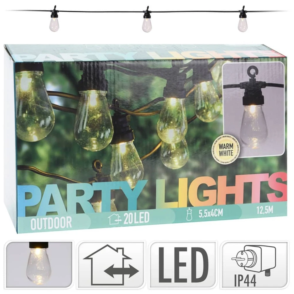 Progarden Ensemble D'éclairage à Led De Fête 20 Ampoules 12 V 2 Progarden Ensemble D'éclairage à Led De Fête 20 Ampoules 12 V – Image 2